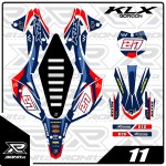 Decal 400 Micron Kawasaki KLX Gordon